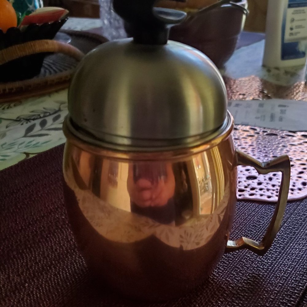 Copper tea steeper